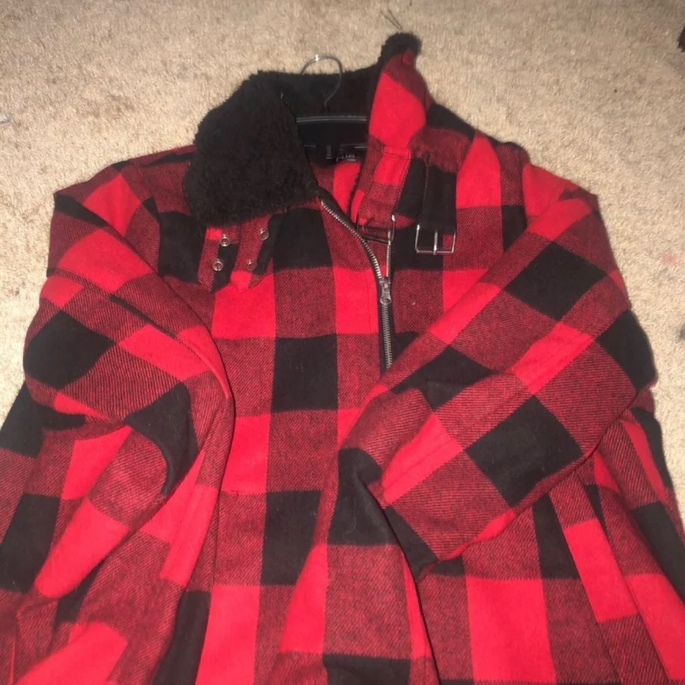 Red and black jacket